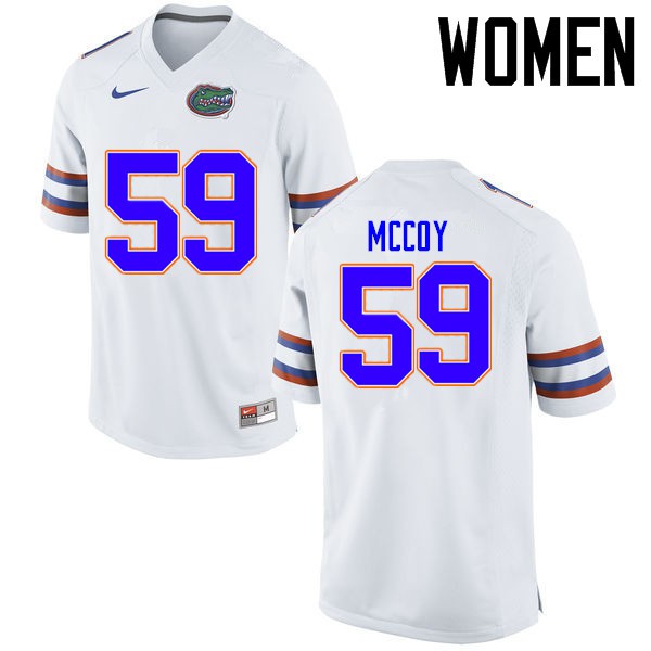 Florida Gators Women #59 T.J. McCoy College Football Jersey White